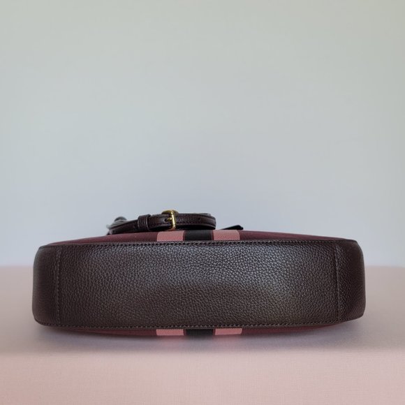 COACH Sutton Horse and Carriage Jacquard & Leather Crossbody-Oxblood Multi color - Picture 9 of 16